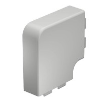 Крышка плоского угла кабельного канала WDK 40x110 мм (ПВХ,светло-серый) (WDK HF40110LGR)  6183360  OBO Bettermann