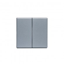 Клавиша для 2-клавишных выключателей/перелючателей/кнопок, глухая, Impressivo, алюминий  1785-83   2TKA000522G1  ABB