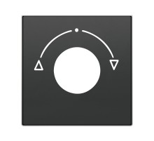 Накладка для механизма выключателя с ключом на 3 положения, серия SKY, цвет чёрный барх.2CLA855310A1501 ABB