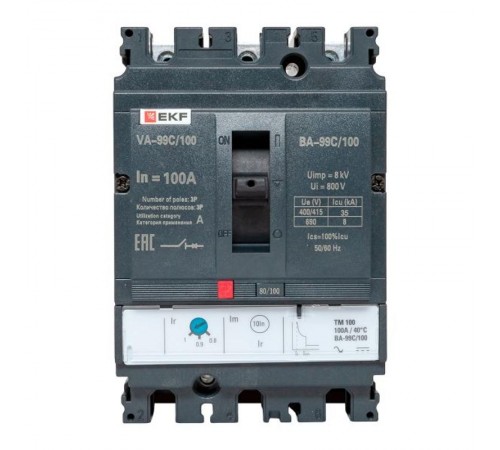 Выключатель автоматический ВА-99C (Compact NS) 100/100А 3P 36кА EKF PROxima  mccb99C-100-100  EKF