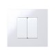 Simon 27 Выключатель однополюсный, 10А 250В, узкий модуль, S27, белый  27101-64  Simon