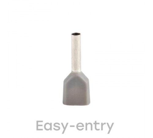 Наконечник штыревой втулочный изолированный НШвИ(2) 0,75-8 (50шт.) EKF PROxima  nhvi2-0.75-8  EKF