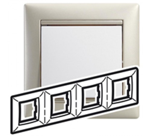 Valena Жемчужный Рамка 4-ая гориз  770474  Legrand