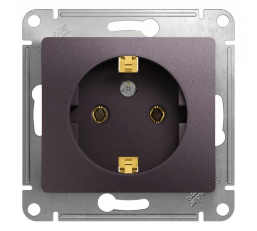 Glossa Сиреневый туман Розетка с заземлением  GSL001443  SE