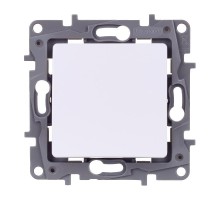 Etika Белый Переключатель перекрёстный 1-клавишный 10АХвинтовые зажимы   672249  Legrand