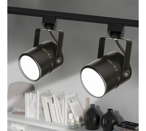 Светильник трековый под лампу PTR 27 GU5.3 BL (чёрный) 230V IP20  .5039148  Jazzway
