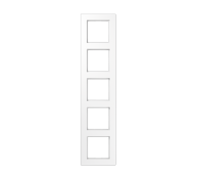 Рамка для вертикальной и горизонтальной установки, 5 постов; термопласт; белый; A550  A5585BFWW  Jung