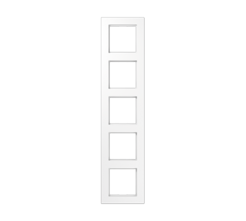 Рамка для вертикальной и горизонтальной установки, 5 постов; термопласт; белый; A550  A5585BFWW  Jung