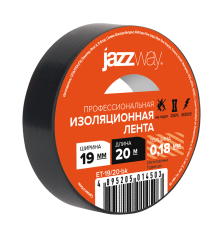 Изолента 19мм * 20м черная  .5014503  JAZZway