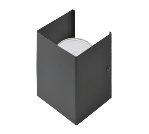 Светильник накладной двусторонний GX53S-WALL 2MG под лампу GX53 230B матовый серый  4690612024479  IN HOME