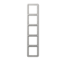 Рамка для вертикальной и горизонтальной установки, 5-кратная; светло-серая  CD585LG  Jung