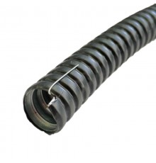 Металлорукав в ПВХ изоляции МРПИ НГ 15 (50 м/уп.) черный с протяжкой  zeta44402  ГОФРОМАТИК