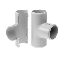 Тройник разборный д32 безгалогенный (HF) атмосферостойкий серый (15шт/180шт уп/кор)  PR13.0367  Промрукав