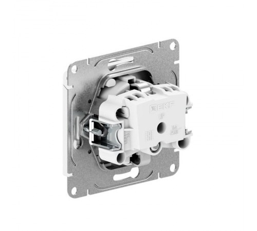 Механизм розетки, 16А, IP44, с заземлением, со шторками, c крышкой, кремовый Эпика  UP1-SOI-111-44 EKF