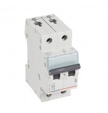 Выключатель автоматический двухполюсный TX3 6000 6А B 10кА  403871  Legrand