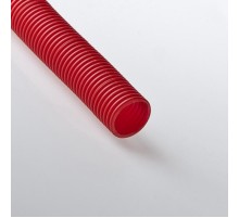 Труба гибкая гофрированная ПНД 32мм для МПТ (25м) красный  23200К  Рувинил