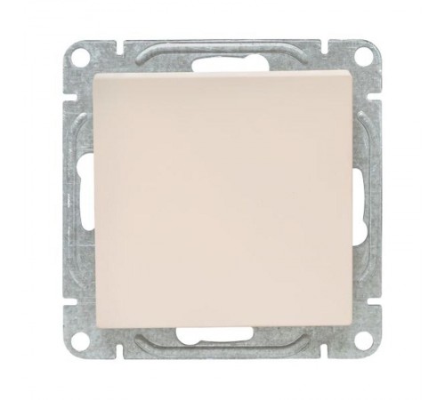 Механизм выключателя, одноклавишный, перекрёстный, кремовый Эпика  UP1-SWI-12 EKF
