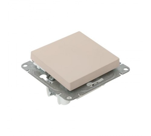 Механизм выключателя, одноклавишный, перекрёстный, кремовый Эпика  UP1-SWI-12 EKF