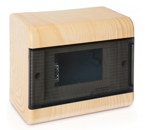 Щиток тусо о/п на 6 мод. с двер. 160х132х93мм сосна на светлой основе  68026-27М  Рувинил