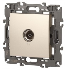 14-3101-04 Розетка TV одиночная, IP20, Эра Elegance, шампань  Б0034293  ЭРА
