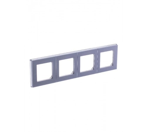 ABB Levit Серебро / дымчатый чёрный Рамка 4-ая  3901H-A05040 70W  2CHH015040A6070  ABB