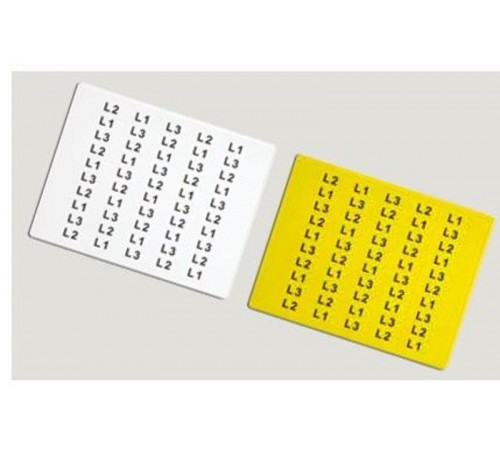 Табличка полужесткая. Полиэстер. Белый  TAS159W  DKC