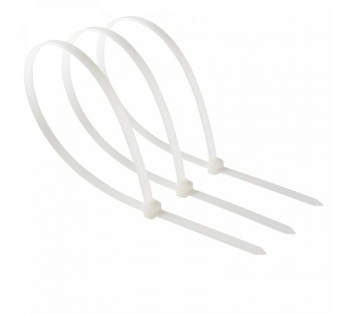 Хомут- стяжка 3,5х250 белый (нейлон) 100 шт- пакет с хеддером  144502  Tech-KREP