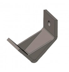 Опора неподвижная оттяжка 45 град., толщ. 8,0 мм, гальван. цинк, 868408  ОПНО45-8,0-ЭЦ   Ostec