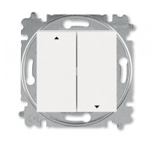 ABB Levit Жемчуг / ледяной Выключатель жалюзи 2-кл. без фиксации клавиш  3559H-A88445 68W  2CHH598845A6068  ABB