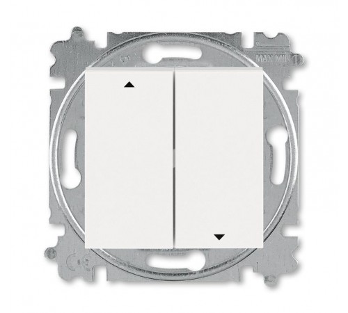 ABB Levit Жемчуг / ледяной Выключатель жалюзи 2-кл. без фиксации клавиш  3559H-A88445 68W  2CHH598845A6068  ABB