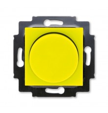 ABB Levit Жёлтый / дымчатый чёрный Светорегулятор поворотно-нажимной 60-600 Вт R  3294H-A02247 64W  2CHH942247A6064  ABB