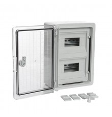 Корпус пластиковый распределительный ЩРН-18 IP65 прозрачная дверь 350х250х150  PR08.26502  Промрукав