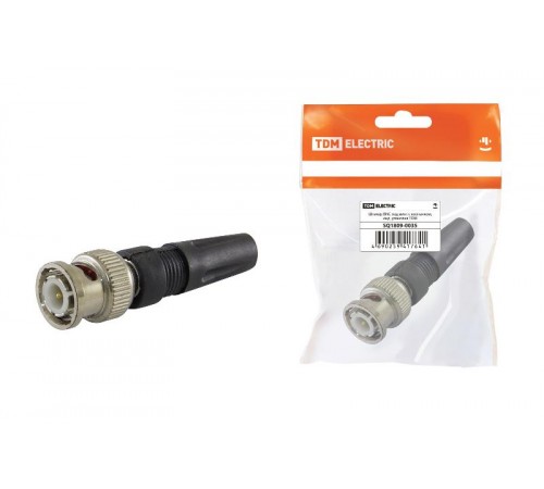 Штекер BNC под винт с колпачком, инд. упаковка  SQ1809-0035  TDM