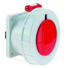 Розетка встраиваемая 16A 4р(3P+PE) 6h 400V IP67 1376 фланец 75х75 1376 I 1376-Bals I Bals