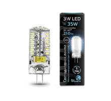 Лампа светодиодная LED 3Вт G4 12В 4100К  207707203  Gauss