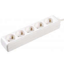 Удлинитель  У05  5 мест 2Р+PЕ/3метра  3х1мм2  16А/250В   WYP10-16-05-03-Z-N  IEK