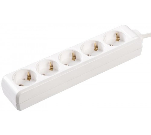 Удлинитель  У05  5 мест 2Р+PЕ/3метра  3х1мм2  16А/250В   WYP10-16-05-03-Z-N  IEK