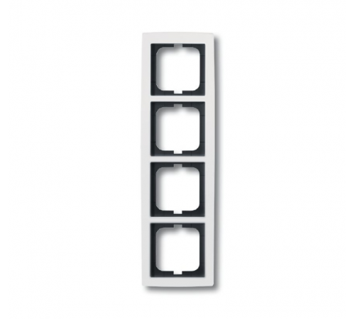 Рамка 4-постовая, серия solo/future, цвет альпийский белый  1754-0-4112   2CKA001754A4112  ABB