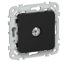 FLITE Розетка TV оконечная тип F РТВф-1-1-1-ФлЧ черный  FI-A10-O-K02  IEK