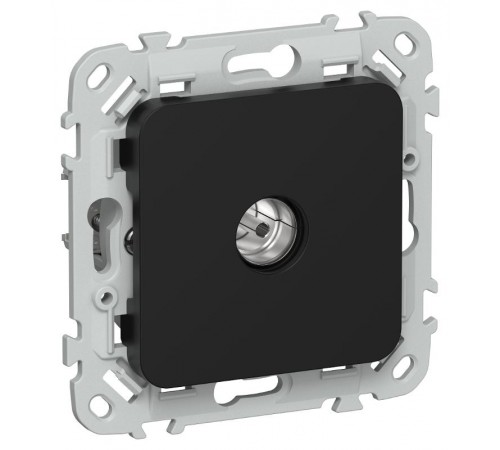 FLITE Розетка TV оконечная тип F РТВф-1-1-1-ФлЧ черный  FI-A10-O-K02  IEK