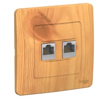 Blanca Ясень С/У Розетка 2-ая компьютерная RJ45, кат.5E  BLNIS045455  SE