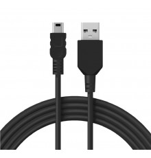 USB кабель miniUSB длинный штекер 1 м черный  18-4402  REXANT