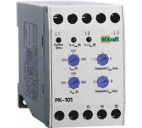 Реле контроля фаз 380В тип 01 серии РК-101   23300DEK  DEKraft
