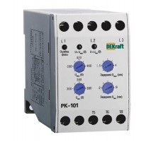Реле контроля фаз 380В тип 01 серии РК-101   23300DEK  DEKraft