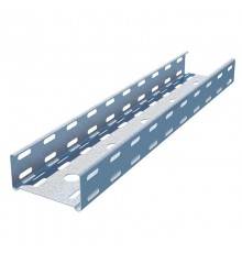 Лоток перфорированный  150х100х2500х0,8мм "Стандарт" горячеоцинкованный  LPE100*150*0.8*2500 HD  КМ-профиль