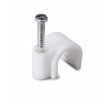 Скоба пласт. с гв.кругл. СПК 7 (50шт.)  50025  Fortisflex