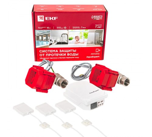 Система защиты от протечки воды AquaExpert 3/4 дюйма  AquaExpert-3/4  EKF