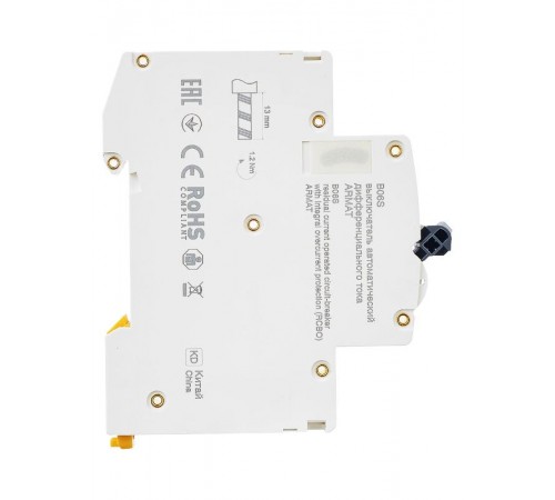 Выключатель автоматический дифференциального тока АВДТ B06S 1P+NP C16 30мА тип AC (18мм) ARMAT IEK  AR-B06S-1N-C16C030  IEK