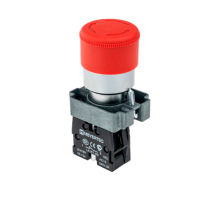 Кнопка грибовидная возврат поворотом, 1NC, красный, O30 мм, мет. MTB2-BSZ1244  58179  ОВЕН