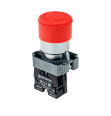 Кнопка грибовидная возврат поворотом, 1NC, красный, O30 мм, мет. MTB2-BSZ1244  58179  ОВЕН
